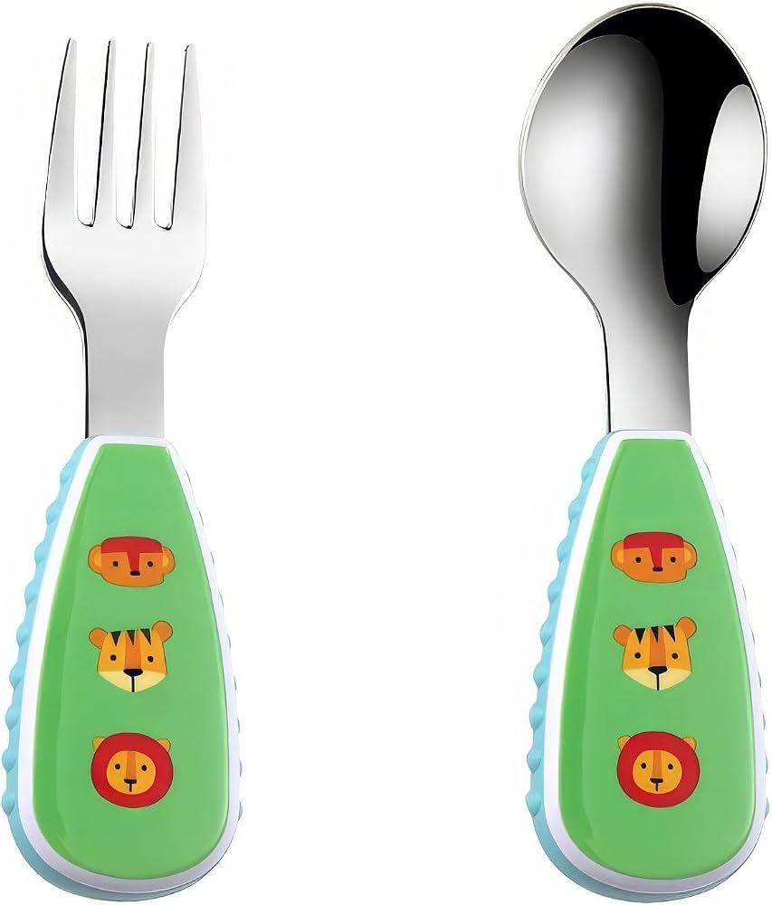 304 Çelik Bebek Kaşık ve Çatal Set cin957