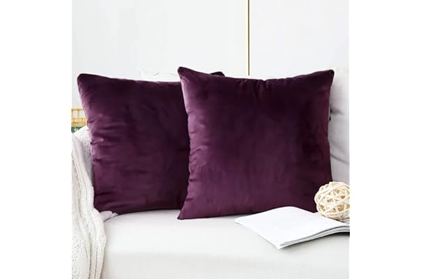 velvet throw pillows amazon