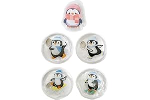 GTYHH Ogrzewacz do rąk model pingwina 5 sztuk, zimowe akcesoria grzewcze, przenośne ogrzewacze do rąk, kreatywne ogrzewacze do rąk, ogrzewacze do rąk dla dzieci