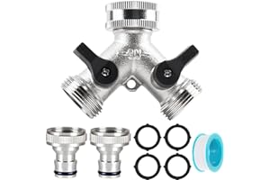 TUIBEIDAMAI 2 wege verteiler wasser 3/4 zoll,wasseranschluss verteiler,wasserhahn verteiler,y-verteiler zulaufschlauch waschmaschine geschirrspüler,Gartenschlauch Verteiler,wasseranschluss adapter garten
