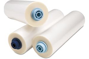 GBC Thermal Laminating Film Roll, 2 Pack, NAP II, 1" Poly-in Core, 3 Mil Laminate Rolls, 12" x 200', School Lamination (3125913EZ)