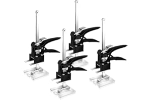 Ikodm Elevador para ahorrar trabajo, 4 unidades, brazo de 30 cm, levantador de herramientas manuales, hasta 240 kg, elevador de azulejos, altura regulable para placas de yeso, placas de porcelana,