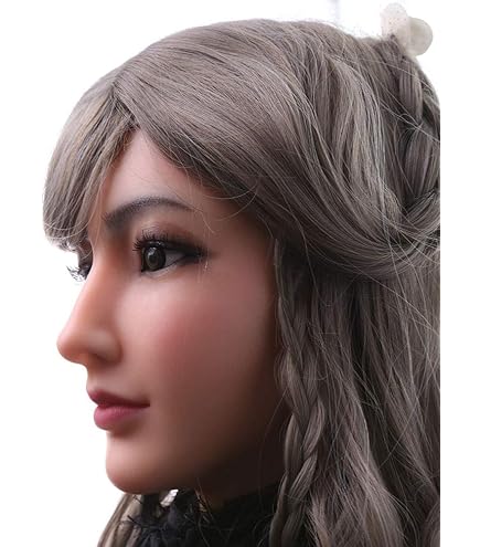 Masque De Tête De Femme Réaliste En Silicone Souple Pour Crossdresser