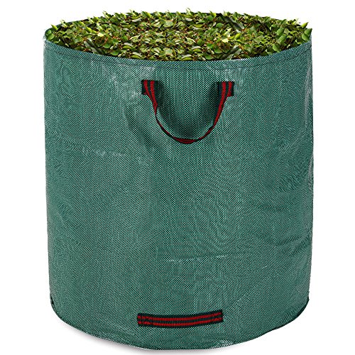 3x Gartenabfallsack Gartensack Laubsack Abfallsack Garten Gartentasche Rasensack 280L + 3 Tragegriffe - 3