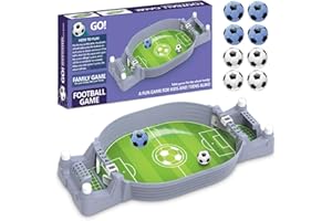 PEELANMALL Interaktywna gra w piłkarzyki z 8 piłkami, zestaw mini piłkarzyków, interaktywna impreza dla dzieci i dorosłych