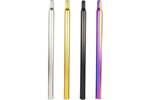 TIBROMTACK Titanium Seat post for Brompton Folding Bike 31.8mm Diameter Lightweight Ti Upgrade Bicycle Seat Pillar Flared