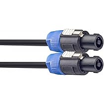 2 X Male Speakon To 6.35mm 1/4" Jack PA Speaker Cable/Guitar Amp Lead - View #9