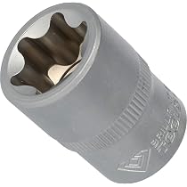 Attacco 1/2 Din 3120 Bussola Per Viti Torx KS Tools 911.1367 - 1/2 T50, Cromo-vanadio, Attacco Quadro Bussola T50 1/2 - 4