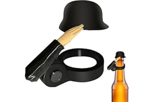Haokelai Soldier Salute Bierflaschenhelm, Wiederverwendbar, Staubesdichtes Design, Dekorative Bierflaschenverschlüsse für Aktive Soldaten-Liebhaber