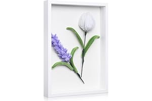 Kssvzz 3D Cornice Profonda, A4 Cornici per Foto, Legno Cornice per Oggetti con Foglio Acrilico Trasparente, Cornice da Esposizione per Artigianato fai da te, Anniversario, Foto, Medaglia