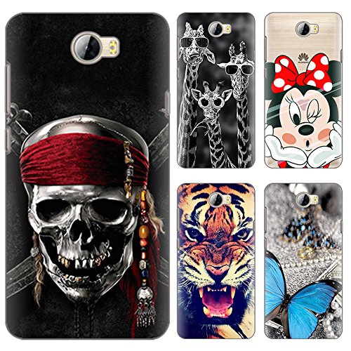 Funda Linda Huawei Y5 II   Y5 2  DeepELE PERSONALIZADO Colorido Pintado con Tintas UV Respetuosas del Medio Ambiente Caso de suave TPU con Patr  n Encantador