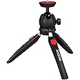 Andoer Mini Tabletop Tripod Phone Camera Tripod Removable Ball Head Portable Foldable with 1/4" Mounting Screw DSLR/Mirrorless Cameras DV LED Video Light