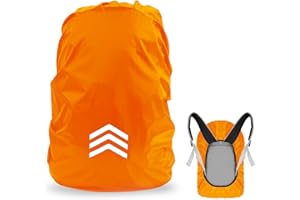 CPYJW Coprizaino Impermeabile per Zaino di Riflettente,Copri Zaino per Pioggia(18-30L) con Fibbia Regolabile Parapioggia per Zaino per Escursionismo Viaggio Ciclismo Escursionismo