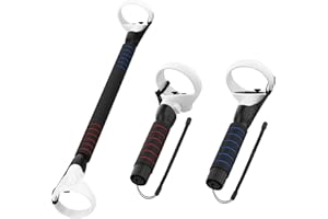M AMVR AMVR para Beat Saber Accesorios Controladores para Quest 2 / Quest/Rift S, agarres de extensión de manijas duales compatibles con Playing Kayak, Supernatural, Fruit Ninja