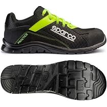 Chaussures Sparco 0751742NRGF Noir/Jaune - Taille 42 - Semelle Anti-perforation - Haute Genou