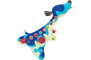 B. toys - Woofer - Chitarra per Bambini - Strumento Musicale - 3 modalità Musicali - Pulsanti Grandi e Colorati - 2 Anni +