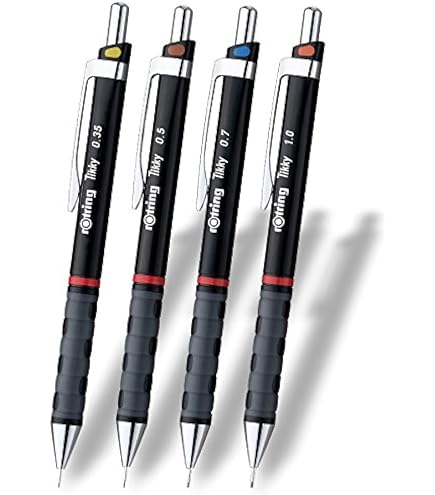 Rotring 600 3 in 1 Multi Pen - Black/Red/0.5 mm Pencil - Blue Body