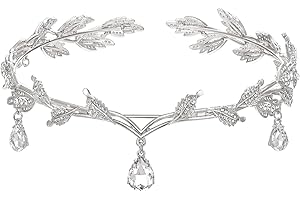 ZYEKIU Diadema, Tiara Sposa Strass, Coroncina Sposa Regolabile, Tiara Elfica Retrò, Elfo Tiara Rinascimento, per Cosplay, Matrimonio, Festa, Festival Rinascimentale, Natale, Compleanno