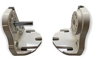 Teletoldo – Juego de 2 Soportes de Aluminio Macizo para Toldo de Ventana o Balcón ● Lacado al Horno Extra Resistente ● Enganches Desmontables ● Instalación Fácil