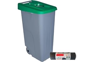 DENOX Famesa DEN008 Contenedor Reciclo 85 litros Abierto, Verde, 420x570x760 mm