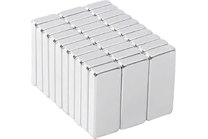 OCEUMAOA 30Piezas Imanes Neodimio Potentes Imanes Pequeños Rectangulares Magnet 12x5x2mm para Manualidades Refrigeradores de Pizarra Magnética