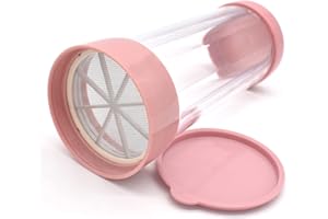 Yueser Zucchero a Velo Setaccio,Shaker per Zucchero a Velo con Coperchio Setaccio per Decorazione caffè Farina Cacao Polvere di Spezie