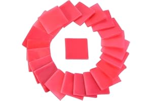 JOVITEC 50 Pièces 2 x 2 cm Diamant Peinture Glue Clay DIY Cross-Stitch Peinture Argile, Rouge