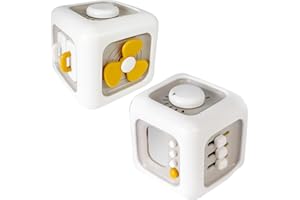 SHUDYEAR Montessori Spielzeug ab 1 Jahr, Mit Schaltern, Ventilatoren, Spiegeln, Knöpfen, Schubladen, Würfelspielzeug eignen, Sensorisches Spielzeug für Kleinkind 1-3 Baby Geschenk