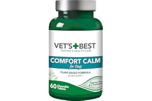Vet's Best Suplementos para Perros calmantes de Calma Confort - Promueve la relajación y el Comportamiento equilibrado 132 g