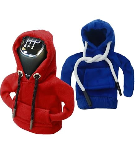 Adunsiaoto 2 Pezzi Felpa per Cambio Auto, Copri Pomello Cambio Auto, Divertente Decorazione del Pomello del Cambio, Decorazione Dell'auto, Per Cambi Automatici e Manuali (Verde