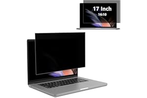 RanBluu 17 Pouces Filtre de Confidentialité Premium, Film Protecteur d'écran, Privacy Anti Espion Filtre, Anti-Lumière Bleu Film de Protection pour Écran d’Ordinateur & Moniteur 17" 16:10