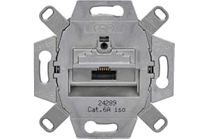 Rutenbeck UAE - Cat. 6A iso Universal-Anschlussdose/Datendose LAN 136104030, 1-Fach RJ45, 10 Gbit/s, Unterputz, geschirmt