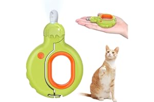 BIRDTOBR Cortauñas para Perro y Gato, Cortaúñas para Mascotas con Luz LED, Acero Inoxidable Alicates Uñas Profesionales para Gatos, Perros, Conejos, Mascotas Medianas y Pequeñas