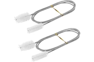 YUR1HELP 162cm Flexible Reinigungsbürsten, Double Ended Lange Schlauchbürste Rohrbürste mit Weichen Nylonborsten für Aquarium RohrAbflusslöchern/Schläuche Fliter/Luftschlauch/Kleine Gebogene Rohre (2er-Pack)
