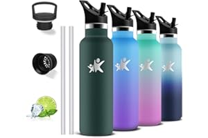 GRSTA Borraccia Termica, Bottiglia Termica 750ml, Senza BPA, Bottiglia Termica Con filtro e Cannuccia, Borraccia Sportiva, Senza Perdite, Borracce per Campeggio, Viaggio, Fitness, Palestra, Escursionismo