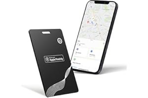 MISIRUN SmartCard Wallet Tracker GPS Portafoglio Ultra Sottile 1.8mm, IP68 Impermeabile, Smart Tag Compatibile con Apple Find My (Solo iOS), Bluetooth Localizzatore per Valigia, Borsellino, Passaporto
