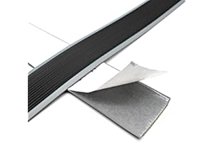 Bncxdc Stair Anti-Slip Strip, Stair Nosing Edge Trim, 2M Self-Adhesive Skid Tape Stickers Nosing Edge Trim Hospital School Kindergarten Smooth Floor, Indoor Outdoor Vinyl Rubber