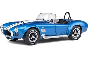 Solido 421183910 AC Cobra MKII 427 (1965) inna licencja Mk II model zabawka, metaliczny niebieski, skala 1:18