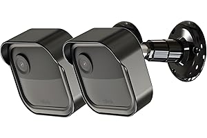 TIZOMI Blink Outdoor Kamera Halterung, 360° Verstellbare Wandhalterung mit Schutzhülle für Blink Outdoor Kamera und Blink Indoor Sicherheitskamera System (Schwarz, 2 Stück)