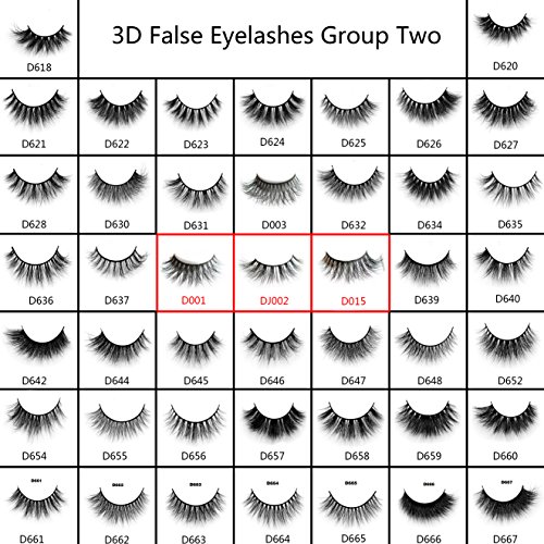 45 Modell 3D 100% Handgefertigte Künstliche Wimpern Dickes Augen Lashes Falsche Wimpern D012 - 2