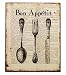 Produktbild Nostalgie Blechschild Bon Appétit Besteck Dekoschild Vintage 25x20cm