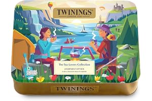 Twinings The Explorers Collection Tea Gift Set, Tea Bags, 54 Pieces, 9 Tea Flavors, Green Tea Bags, English Breakfast Tea Bags, Chamomile Tea and More, Best Tea Gift Pack