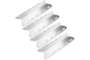 GFTIME 44 cm x 14,44 cm Edelstahl Heizplatte Ersatzteile für Landmann, Nexgrill, Enders, Taino, ProfiCook, Campingaz, Charbroil, Gas Grill Zubehör Brennerabdeckung, 4 Pack