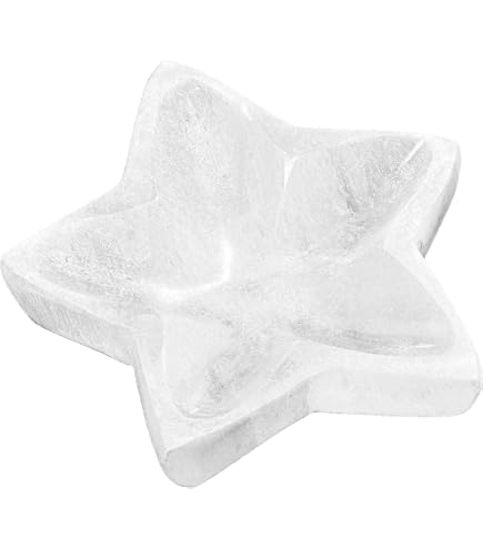 Ciotola Selenite NKlaus Selenit 16358 - Ciotola Per Mela, 12 X 13 X 4 Cm, Intagliata A Decorazione Spirituale Naturale - 5