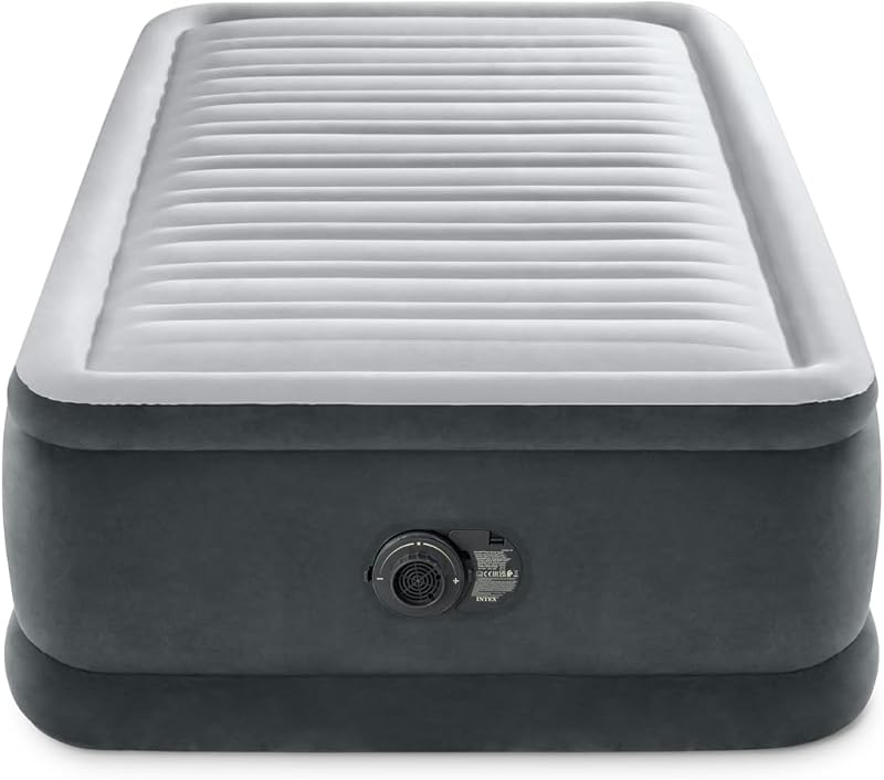 Intex 64412 Comfort-Plush Elevated Colchón Hinchable, con Tecnología Fiber-Tech, de la Línea Dura-Beam Deluxe