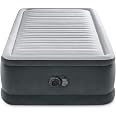 Intex Dura-Beam Comfort Plush Elevated Air Mattress - Single Size 99x191x46 Cm With Built-in Electric Pump