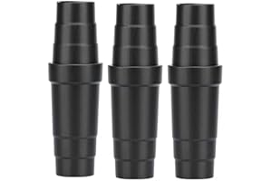 Aoyfuwell 3 Pcs Dust Extractor Hose Adaptor, Vacuum Cleaner Hose Adapter, Universal Vacuum Adapter for 31.5-45mm Power Tool Dust Extraction Hoses Adaptor, for Table Saw Circular Saw Eccentric Grinder