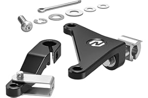 NICECNC Schwarzer EIN-Finger-Kupplungsarm, kompatibel mit Yamaha Tenere 700/XTZ700 2019–2024, Verstellbarer Aluminiumhebel, kompatibel mit Yamaha Tenere 700 Rally Edition 2020–2024, Siehe Passform