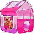 BabyGo Pink Playhouse Foldable Kids Children's Indoor Outdoor Pop Up Play Theme Tent House Toy (Pink)
