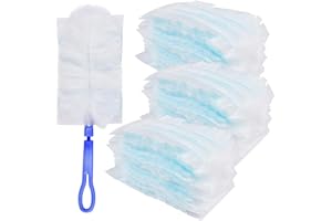 TUNDWHITE 30 Stück Mikrofasern Staubwischer Staubbesen, Staubmagnet Staubtuch Nachfüllung Duster, Reinigungsstaub Staubtuch Nachfüllung, Staubmagnet Nachfüllpack,Staubwedel Ideal Gegen Staub